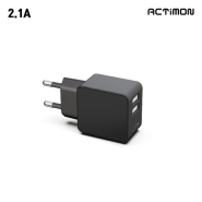 엑티몬 2.1A USB 2포트 가정용 충전기(케이블미포함)(MON-212-T1)