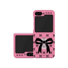 [TryCozy] 코지 리본 패턴 아크릴 스마트톡 갤럭시Z플립시리즈 3D곡면하드