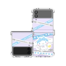 [Sanrio]산리오 캐릭터즈 LOVE 라인 갤럭시Z플립시리즈 힌지보호 맥세이프 투명범퍼케이스