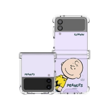 [PEANUTS]스누피 헬로 프렌즈 갤럭시Z플립시리즈 힌지보호 투명범퍼케이스