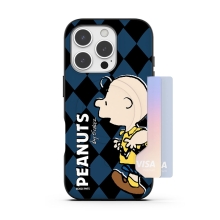 [PEANUTS]스누피 프렌즈 런 패턴 투카드 맥세이프 범퍼케이스