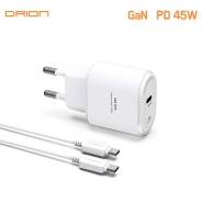드리온 가정용 GaN PD45W 1포트 C to C 고속 충전기(D-PD45W-CTC)