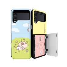 [Z플립3/4공용 마그네틱 가드범퍼] 뚠뚠이 큐티