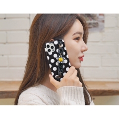 [TryCozy] 모던패턴 체인 스마일플라워 3D곡면 하드케이스