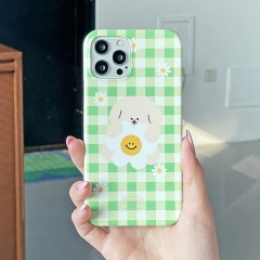 [TryCozy] 동물 데이지 체크 3D곡면 하드케이스