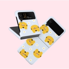 [TryCozy] 동물꽃 패턴 갤럭시Z플립시리즈 3D곡면하드