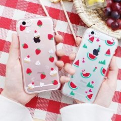[TryCozy] 과일패턴 투명젤리케이스