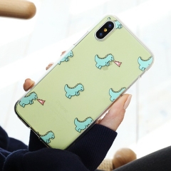[TryCozy] 공룡컬러패턴 투명젤리 케이스