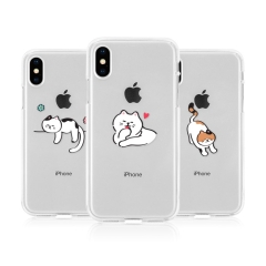 [TryCozy] 뚱냥이 투명젤리 케이스
