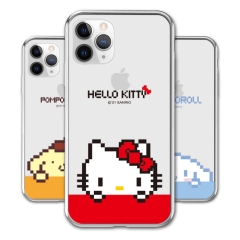 [Sanrio]산리오 픽셀아트 빼꿈 투명젤리 케이스