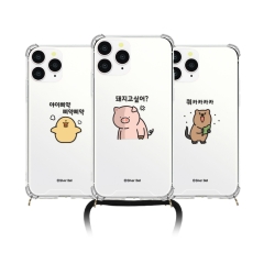 [Silver Bell]실버벨 귀염뽀짝 시즌3 폰스트랩 방탄 젤하드케이스