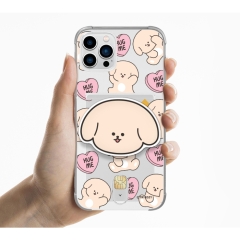 [TryCozy] 댕댕이 허그미 에폭시톡 클리어 에어쿠션 카드젤리케이스
