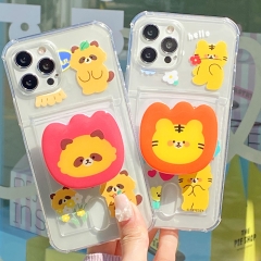 [TryCozy] 동물꽃 소풍 에폭시톡 클리어 에어쿠션 카드젤리케이스