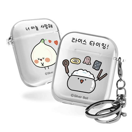 실버벨 귀염뽀짝 시즌10 에어팟1,2세대 클리어케이스