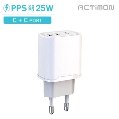 엑티몬 가정용 초고속 PD25W C타입 2포트 충전기(케이블미포함)MON-PD25W-CC