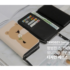 [TryCozy] 쿼카 플라워 사피아노 지퍼 월렛케이스
