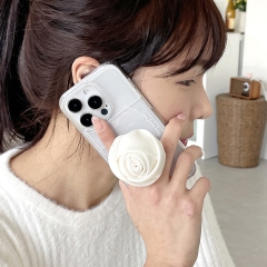 [TryCozy] 새틴 레터링 로즈 스마트톡 카드투명하드케이스
