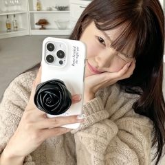 [TryCozy] 레더 타이포 로즈 스마트톡 3D곡면하드케이스