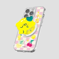[TryCozy] 후르츠 프렌즈 패턴 클리어 렌즈가드 맥세이프 케이스+투명 맥세이프 톡