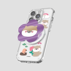 [TryCozy] 동물꽃 소풍 클리어 렌즈가드 맥세이프 케이스+투명 맥세이프 톡
