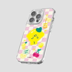 [TryCozy] 후르츠 프렌즈 패턴 클리어 렌즈가드 맥세이프 케이스