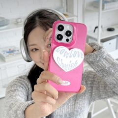 [TryCozy] 러브러브 레터링 미러 스마트톡 3D곡면 하드케이스