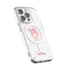 [Sanrio]산리오 캐릭터즈 하트 클리어 렌즈가드 맥세이프 케이스