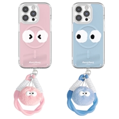 [TryCozy] 먼지몽 페이스 로프 스트랩 클리어 렌즈가드 맥세이프 케이스
