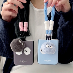 [TryCozy] 먼지몽 페이스 로프 스트랩 갤럭시Z플립시리즈 고리형 카드도어범퍼케이스