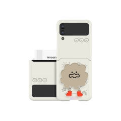 [TryCozy] 말랑말랑 두들 갤럭시Z플립시리즈 카드 3D곡면하드케이스+무빙 아크릴 스마트톡