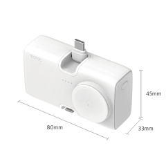 모락 큐잉 4in1 C타입 도킹형 멀티 보조배터리 5000mAh(8핀)