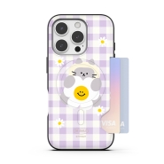 [TryCozy] 동물 데이지 체크 투카드 맥세이프 범퍼케이스