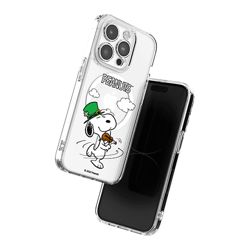 [PEANUTS]빈티지 스누피 하루 클리어 렌즈가드 맥세이프 케이스