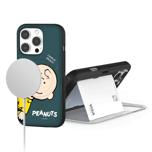 [PEANUTS]스누피 헬로 프렌즈 맥세이프 카드도어범퍼케이스