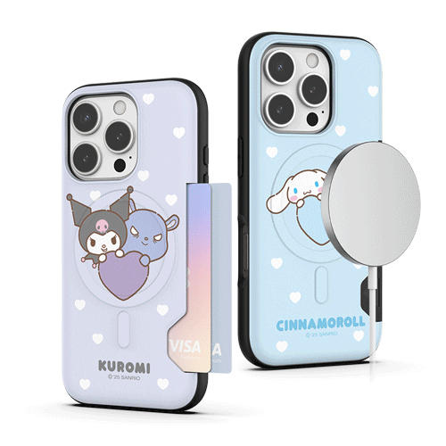 [Sanrio]산리오 캐릭터즈 하트투게더 투카드 맥세이프 범퍼케이스