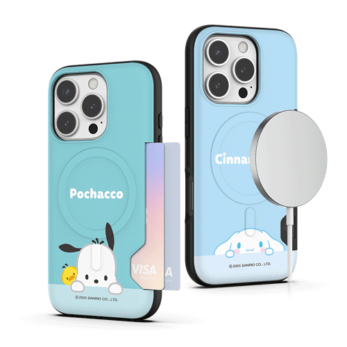 [Sanrio]산리오 캐릭터즈 빼꼼 투카드 맥세이프 범퍼케이스