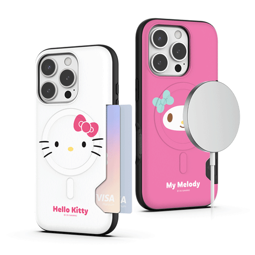 [Sanrio]산리오 캐릭터즈 페이스 투카드 맥세이프 범퍼케이스
