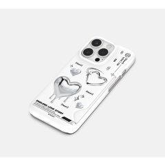 [TryCozy] 하트 레터링 카드 3D곡면하드케이스