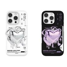 [TryCozy] 하트 레터링 카드 3D곡면하드케이스+아크릴 스마트톡