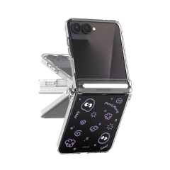 [TryCozy] 몽몽 두들 Z플립시리즈 오토 힌지 클리어 하드케이스