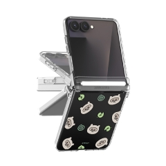 [TryCozy] 작은 친구들 Z플립시리즈 오토 힌지 클리어 하드케이스