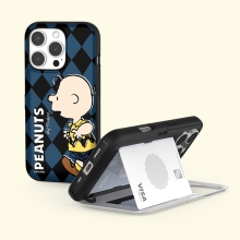 [PEANUTS]스누피 프렌즈 런 패턴 카드도어범퍼케이스