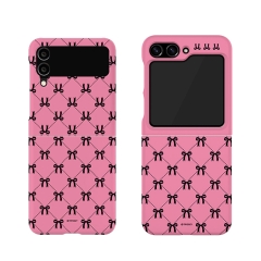 [TryCozy] 코지 리본 패턴 갤럭시Z플립시리즈 3D곡면하드