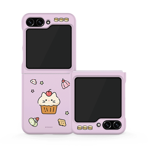 [TryCozy] 드로잉 푸드 갤럭시Z플립시리즈 3D곡면하드