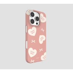 [TryCozy] 퍼지베어 하트패턴 3D곡면하드케이스