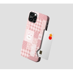 [TryCozy] 퍼지베어 퀼트 카드 3D곡면하드케이스