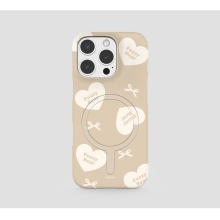 [TryCozy] 퍼지베어 하트패턴 맥세이프 3D하드케이스