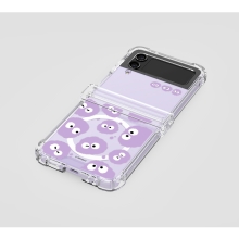 [TryCozy] 몽몽 와글와글 갤럭시Z플립시리즈 힌지보호 맥세이프 투명범퍼케이스