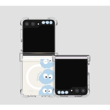 [TryCozy] 몽몽 쓰리몽 갤럭시Z플립시리즈 힌지보호 맥세이프 투명범퍼케이스