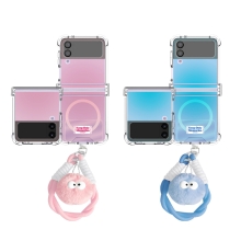 [TryCozy] 먼지몽 라벨 로프 스트랩 갤럭시Z플립시리즈 힌지보호 맥세이프 투명범퍼케이스